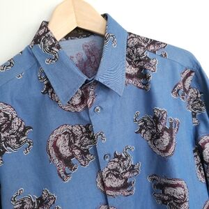 Louis Vuitton Limited Edition Champman Elephant classic shirts Blue